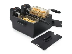 Princess 183028 Doppelfritteuse - Black< Heißluftfritteusen