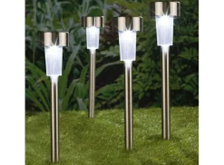 Pro Garden Campinglampen Aufladbar|Campinglampen Aufladbar-ProGarden 5er-Set Solarlampen