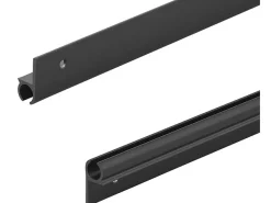 ProPlus Kederschienen-180° 100 cm Aluminium Kederschiene– Schwarz