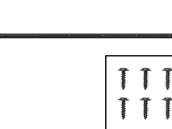 ProPlus Kederschienen-90° 100 cm Aluminium Kederschiene – Schwarz