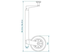 ProPlus Stützräder^35 mm Deichselstützrad