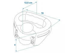 ProPlus Chassiszubehör|Stützräder^48 mm Griff für Bugrad