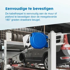 ProPlus Schuko Kabeltrommel^220 Volt Automatische Kabeltrommel - 15 Meter