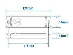 ProPlus 12/24 Volt LED Positionsleuchte - weiß< Karosseriebeleuchtung|Karosseriebeleuchtung
