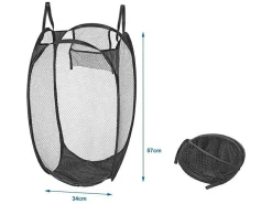 ProPlus Waschkörbe^34 x 34 x 57 cm faltbarer Wäschesack