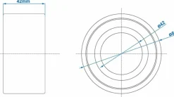 ProPlus AL-KO Kompaktlager - 42/80x42 mm< Anhängerzubehör