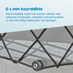 ProPlus Chassiszubehör-Anhängernetz mit Gummiseil - 2,2 x 3,5 Meter