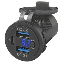 ProPlus dreifache USB-Einbausteckdose< Usb Steckdosen 12V
