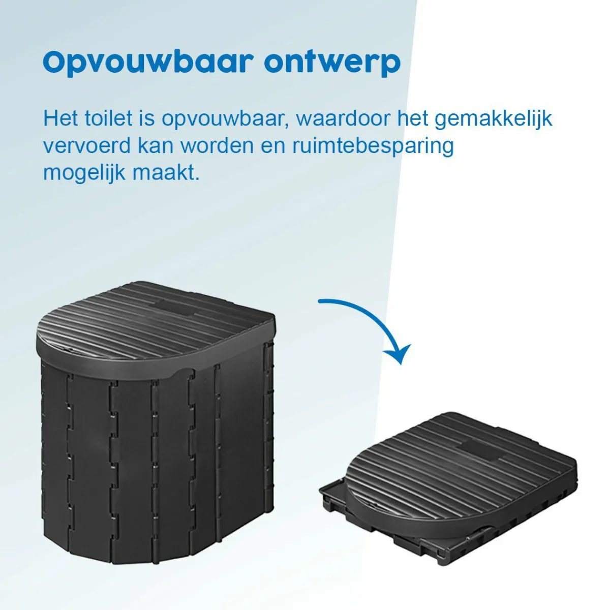 ProPlus Faltbare Campingtoilette mit Deckel< Tragbare Toiletten