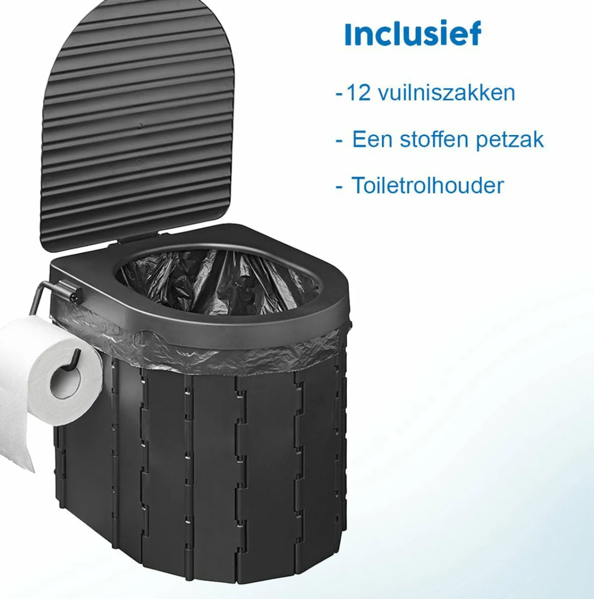 ProPlus Faltbare Campingtoilette mit Deckel< Tragbare Toiletten