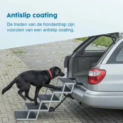 ProPlus Zwinger & Transport-Hundetreppe - 116 x 33 x 63 cm