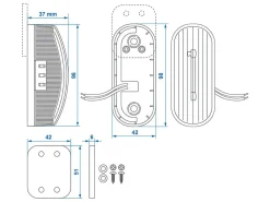 ProPlus Karosseriebeleuchtung|Karosseriebeleuchtung^links LED-Begrenzungsleuchte