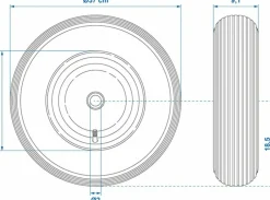 ProPlus Metall-Felge Luftreifen - 16 Zoll< Anhängerzubehör