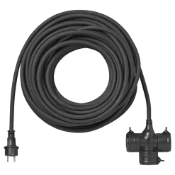 ProPlus Schuko Verlängerungskabel^Schuko 3-fach Steckdose - 25 Meter