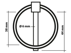 ProPlus Chassiszubehör-Sperrstift - 6 mm