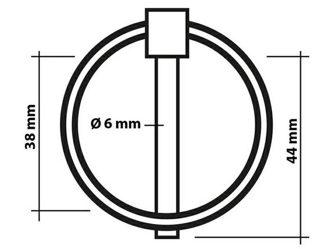 ProPlus Chassiszubehör-Sperrstift - 6 mm