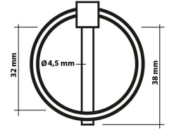 ProPlus Sperrstift - 4,5 mm< Chassiszubehör