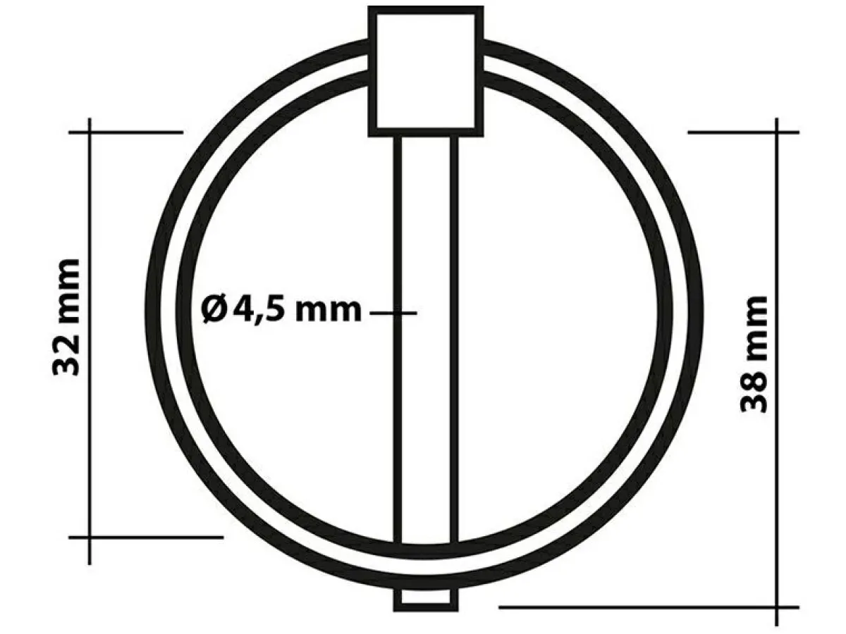 ProPlus Sperrstift - 4,5 mm< Chassiszubehör