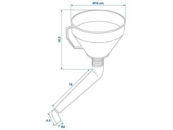 ProPlus Trichter mit gebogenem Auslauf< Wasser Zubehör