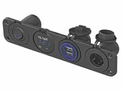 ProPlus Usb Steckdosen 12V^12V Steckdose 2 USB und Voltmeter Einbauset
