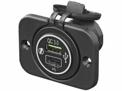 ProPlus 12V USB-Schnellladegerät Typ A USB C Einbaukit< Usb Steckdosen 12V