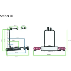 Pro-User Fahrradträger Anhängerkupplung^Amber III Fahrradträger