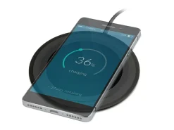 Caliber Usb Steckdosen 12V|Schuko Kabeltrommel^PSQ10C-B Qi Wireless Ladegerät - mit schwarzem Adapter