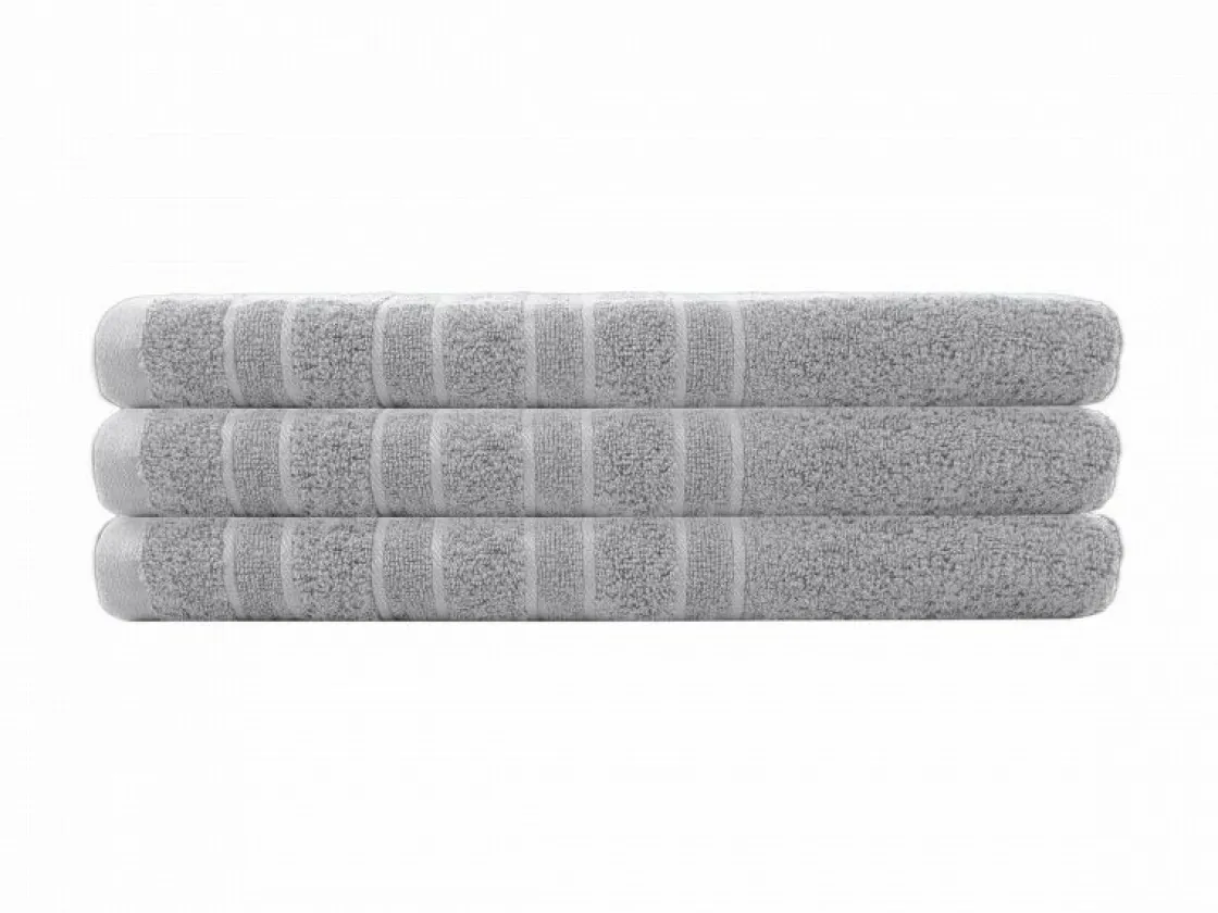 Markenlos Handtücher-Pure4u 3er-Set Luxus-Handtücher - Grau