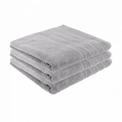 Markenlos Handtücher-Pure4u 3er-Set Luxus-Handtücher - Grau
