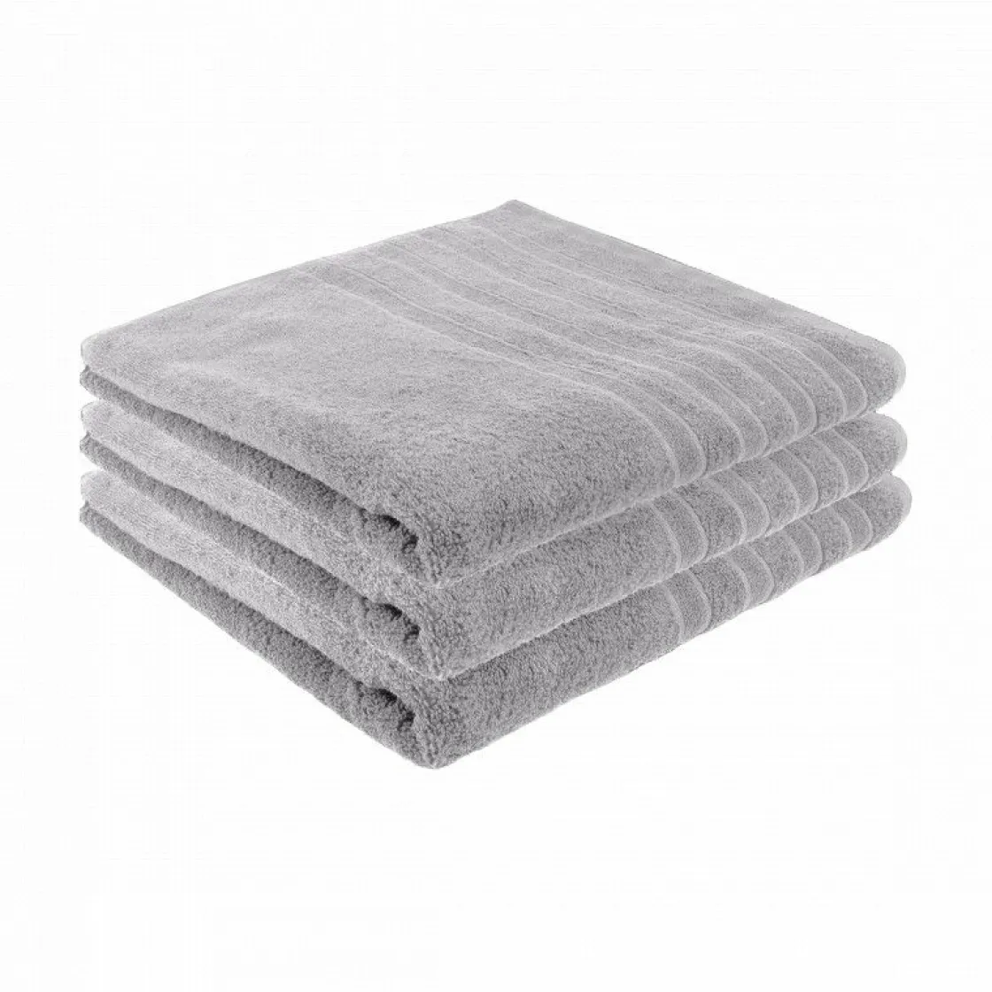 Markenlos Handtücher-Pure4u 3er-Set Luxus-Handtücher - Grau