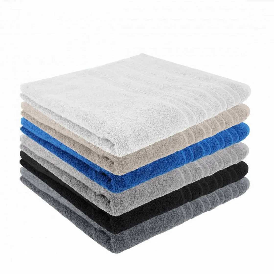 Markenlos Handtücher-Pure4u 3er-Set Luxus-Handtücher - Grau