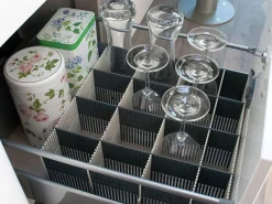 Purvario Schubladen Organizer - Grey Anthracite< Aufbewahrung Küche