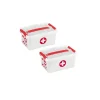 Sunware Reiseapotheke^Q-line Erste-Hilfe Aufbewahrungsbox mit Einsatz 6L weiß rot