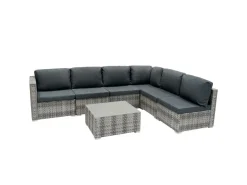 Monstershop Lounge Sets^Rattan Modular 7-teiliges Möbelset – Grau