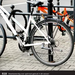 R2B Fahrrad Zubehör-110 cm Fahrradschloss mit Zahlenschloss - Black