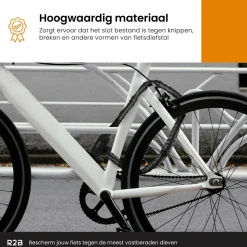 R2B Fahrrad Zubehör^115 cm Fahrradschloss mit zwei Schlüsseln - Grey