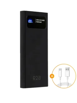 R2B Powerbanks-10.000 mAh Powerbank mit LED-Anzeige