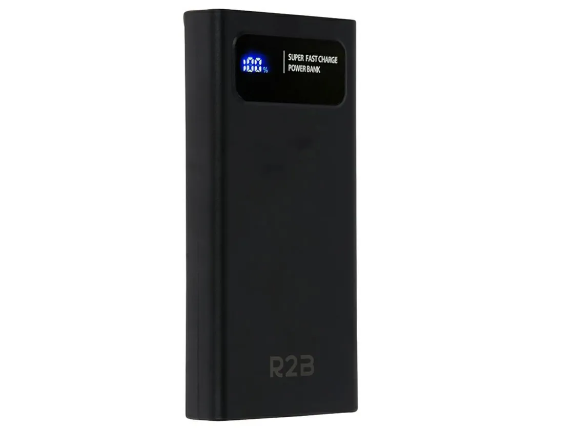 R2B Powerbanks-20.000 mAh Schnellladegerät Powerbank mit LED-Anzeige