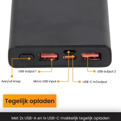 R2B Powerbanks-20.000 mAh Schnellladegerät Powerbank mit LED-Anzeige