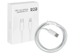 R2B Tv Kabel & Stecker-1 Meter Weißes USB-C zu Lightning Kabel
