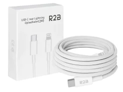 R2B 2 Meter Weißes USB-C zu Lightning Kabel< Tv Kabel & Stecker
