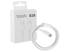 R2B Tv Kabel & Stecker^1 Meter Weißes USB-C zu USB-C Kabel
