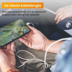 R2B Tv Kabel & Stecker^1 Meter Weißes USB-C zu USB-C Kabel