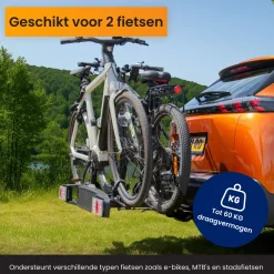 R2B Fahrradträger Anhängerkupplung^Auto Fahrradträger – Black
