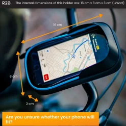 R2B Fahrrad Zubehör^Blaue Wasserdichte Fahrrad-Handyhalterung