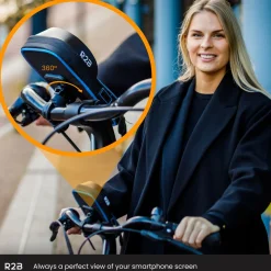 R2B Fahrrad Zubehör^Blaue Wasserdichte Fahrrad-Handyhalterung