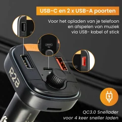 R2B Chassiszubehör^Bluetooth FM Transmitter Autolader Carkit