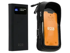 R2B Fahrrad Zubehör-Fahrrad-Handyhalterung + Powerbank 10.000 mAh
