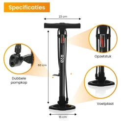 R2B Fahrradpumpen^Fahrradpumpe - Doppelventilkopf