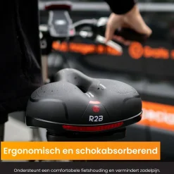 R2B Fahrradsattel - Mit wasserdichter Satteldecke - Schwarz< Fahrrad Zubehör